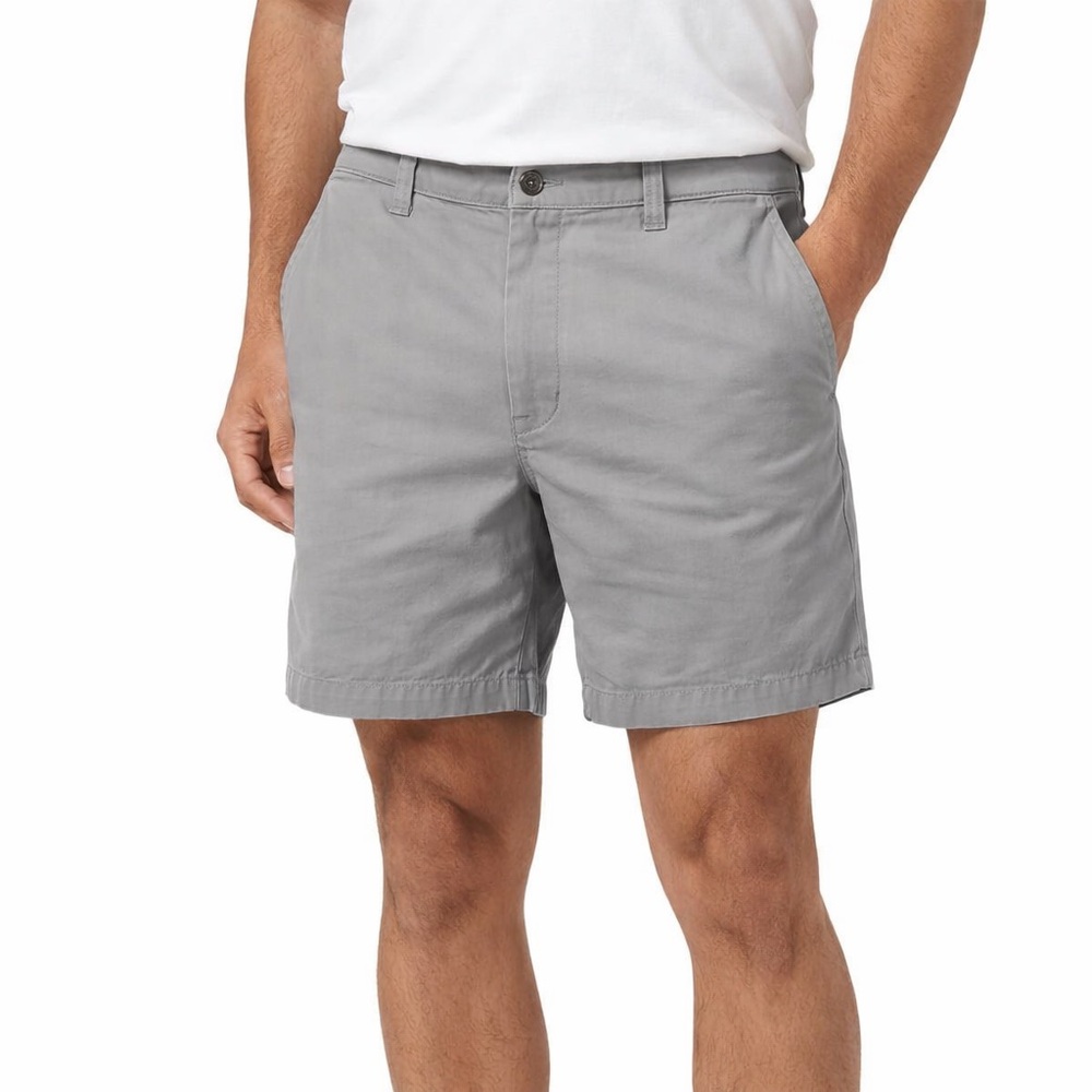 Magellan Outdoors Gray Stretch Chino Shorts Mens Size 44 Casual